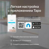 Умная розетка Tapo P115 1-pack
