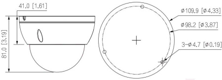 Камера видеонаблюдения Dahua DH-IPC-HDBW2841EP-S-0280B