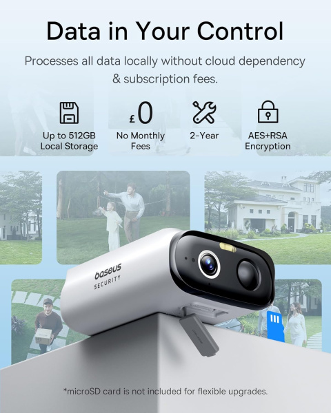 Камера видеонаблюдения Baseus Security S1 Lite S00033 White (S0003300)