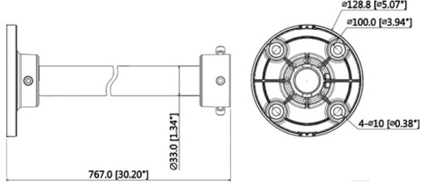 Кронштейн для камер видеонаблюдения Dahua DH-PFB220C