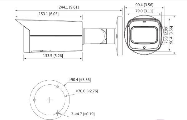 Камера видеонаблюдения Dahua DH-IPC-HFW2231TP-AS-0600B
