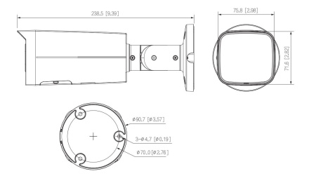 Камера видеонаблюдения Dahua DH-IPC-HFW2241T-ZAS 2.7-13.5 мм (DH-IPC-HFW2241TP-ZAS-27135)